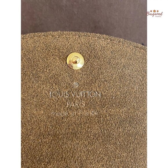 Authentic Louis Vuitton Brown Damier Ebene Coated Canvas Cufflinks Case - Picture 8 of 12